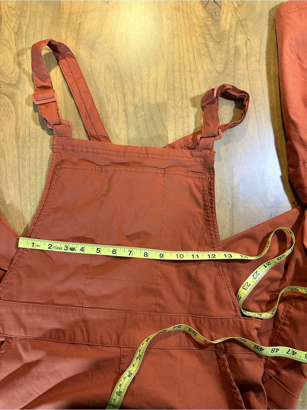 Duluth Trading Rust Utility Bib Overalls Cargo Workwear Size 14 Regular - Picture 5 of 9